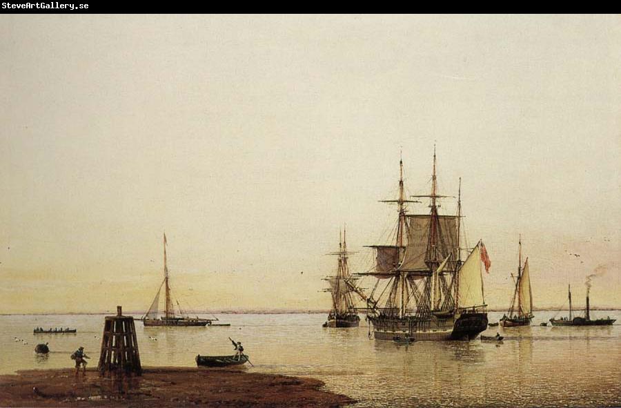 Henry Redmore Merchantmen and other Vessels off the Spurn Light Vessel